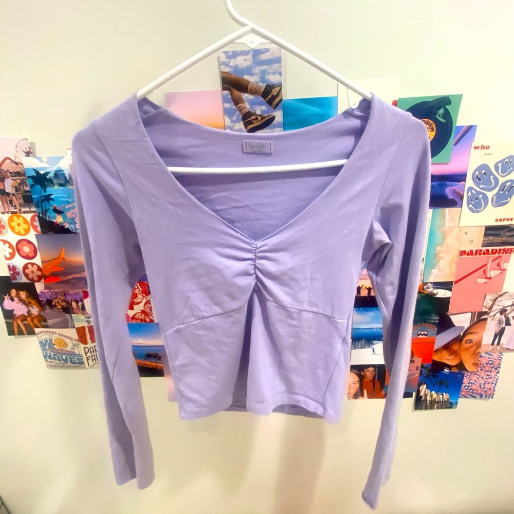 Brandy Melville purple long-sleeve💟